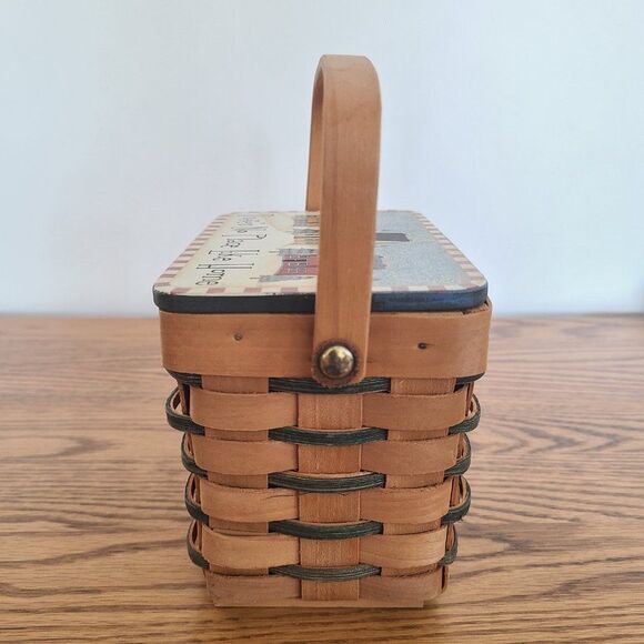 Vintage Crazy Mountain Basket There's No Place Like Home Artist Angela Anderson - Picture 13 of 16